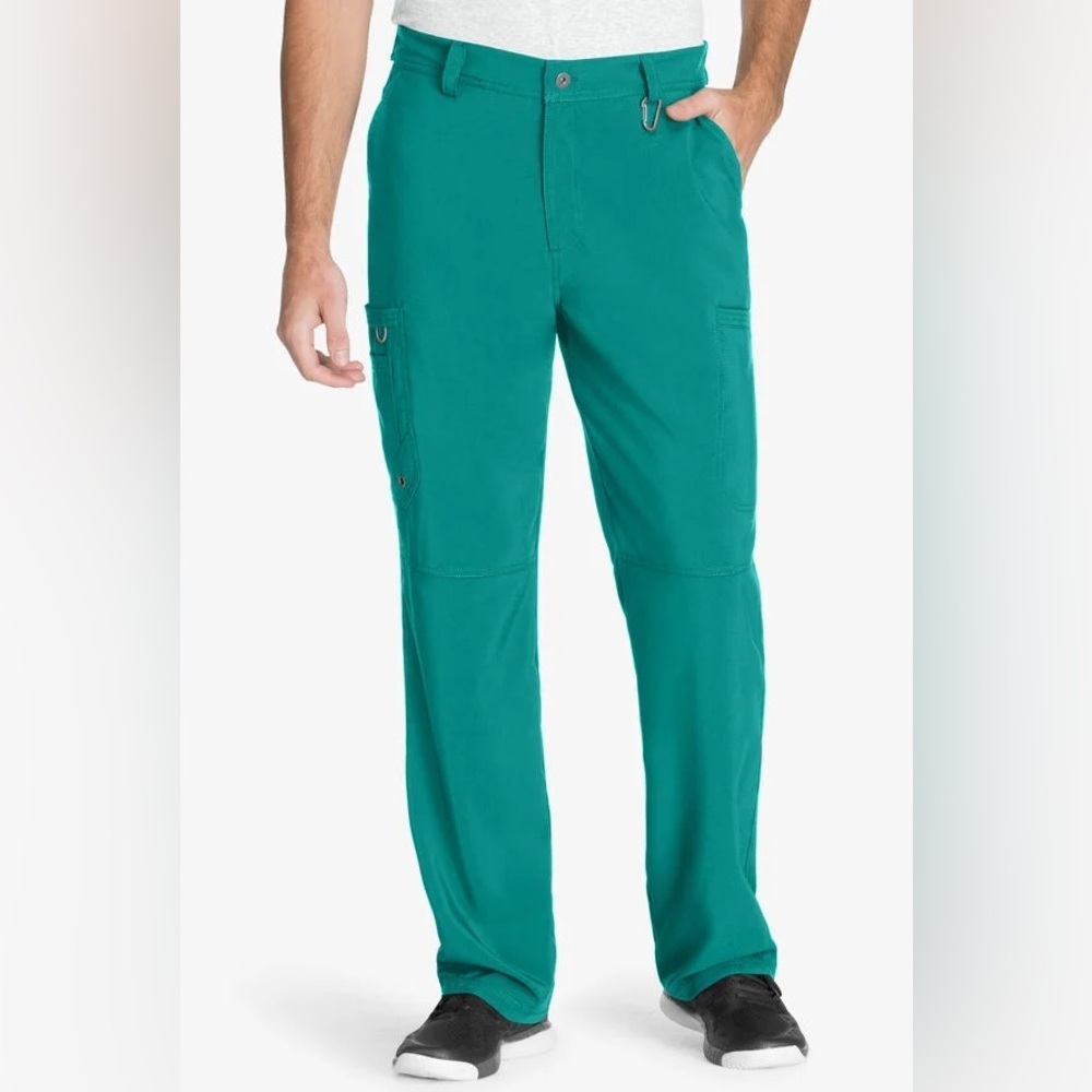 NWT Infinity Men's 5-Pocket STRETCH Tapered Leg Cargo Scrub Pants S E40‎